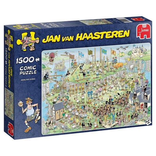 Jan van Haasteren puslespil 1500 brikker Highland games