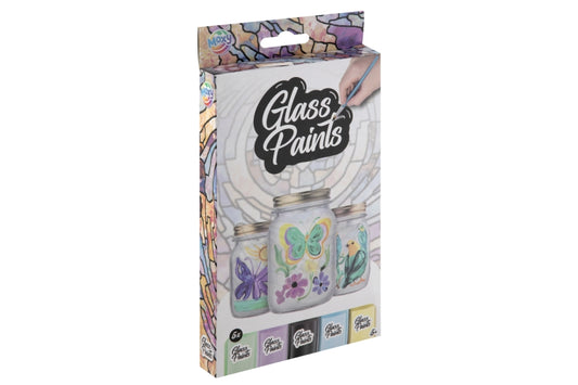 Glas Maling, 5 stk 22ml. inklusiv pensel