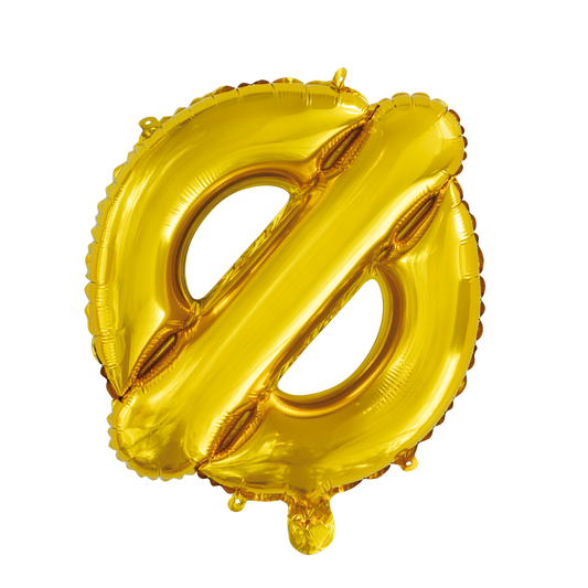 Guld ballon 41 cm bogstav Ø
