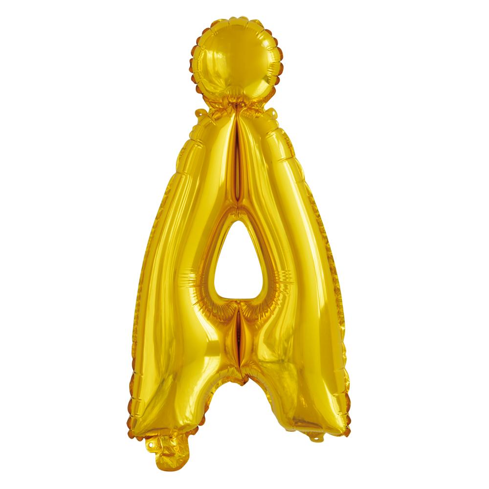 Guld ballon 41 cm bogstav Å