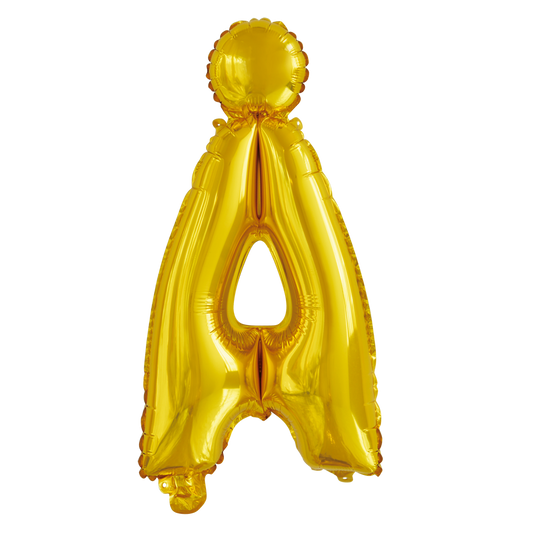 Guld ballon 41 cm bogstav Å