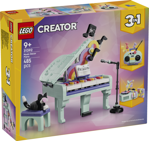 LEGO Musikpynt: Klaver med kat  31392