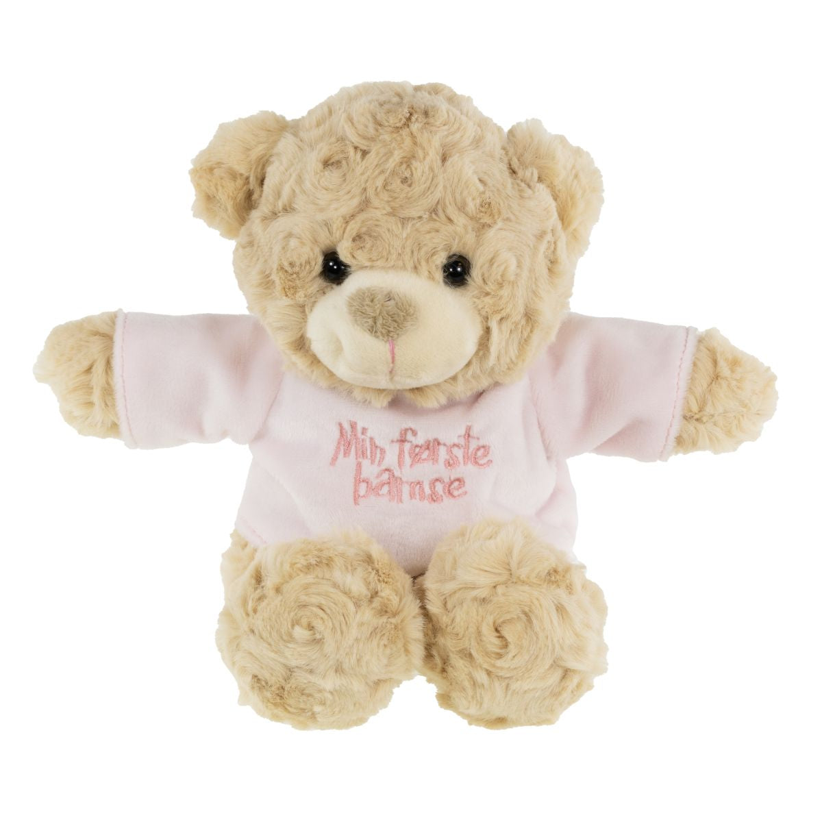 BAMSE 25CM ROSA T-SKJORTE "MIN FØRSTE BAMSE" TINKA BABY