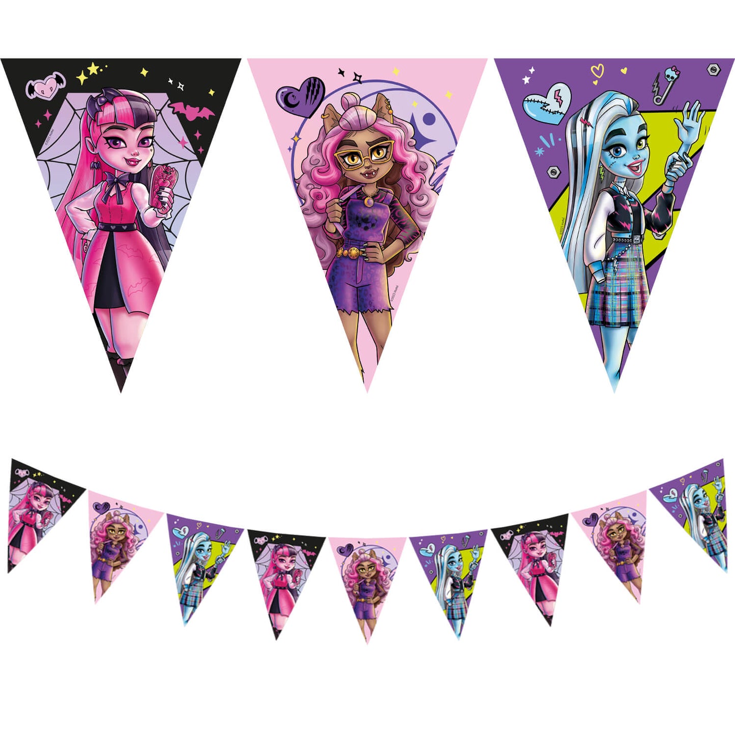 Banner med Monster High vimpler