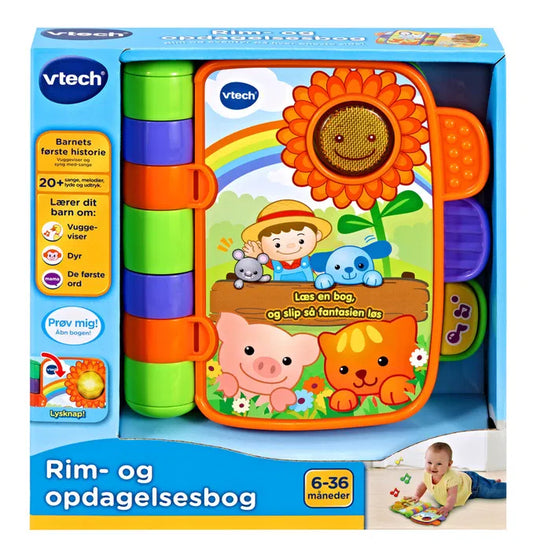 Vtech Baby Rim- og opdagelsesbog DK