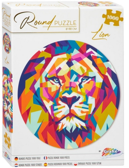 Moxy Puslespil 1.000 brikker. Rund. LØVE