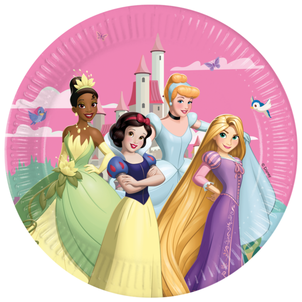 Prinsesse paptallerkner 8 stk