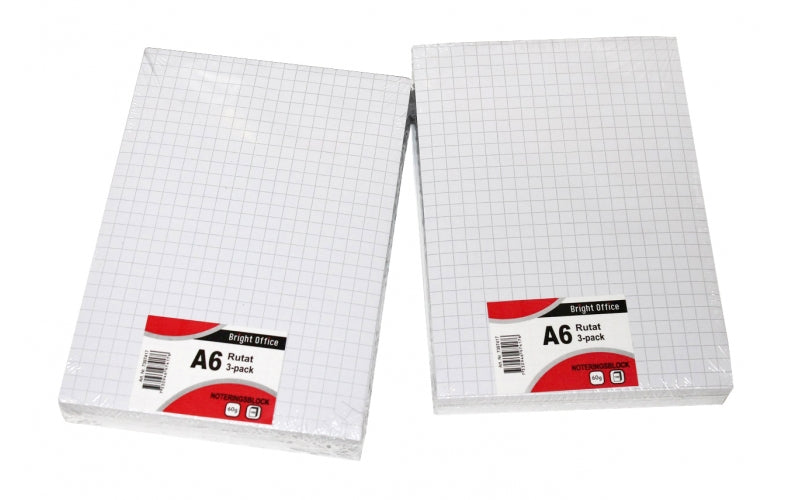 Standardblok A6 KVDR. 3-pak