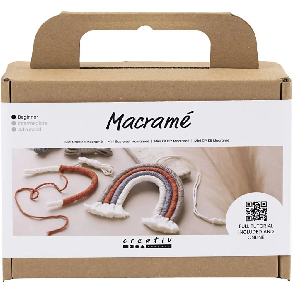 Mini DIY Kit Macramé, Regnbue