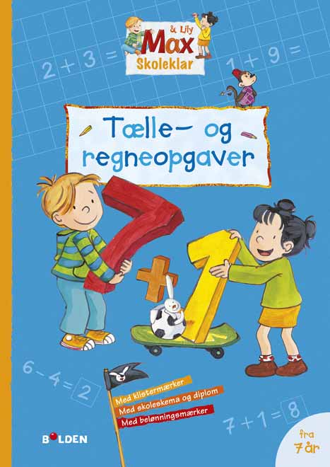 Max skoleklar: Tælle- og regneopgaver