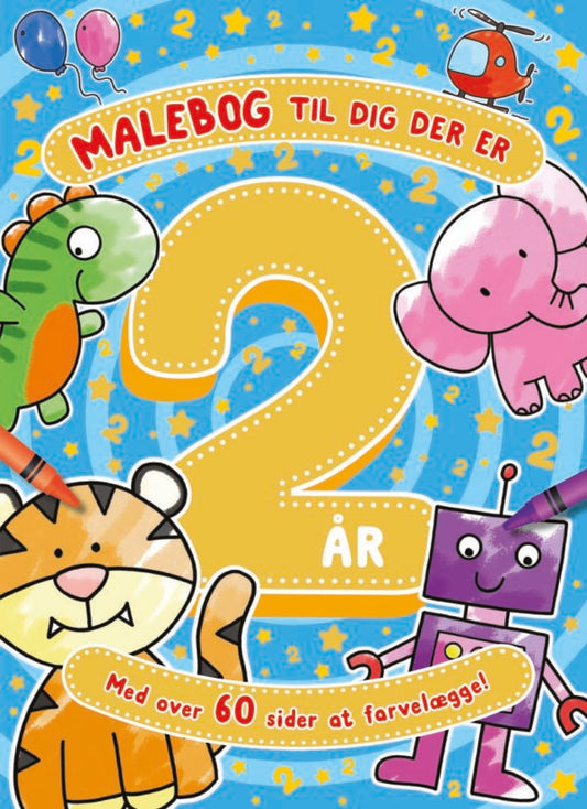 Malebog til dig der er 2 år