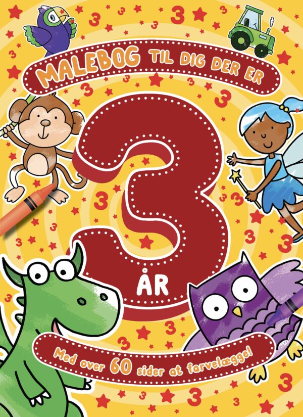 Malebog til dig der er 3 år