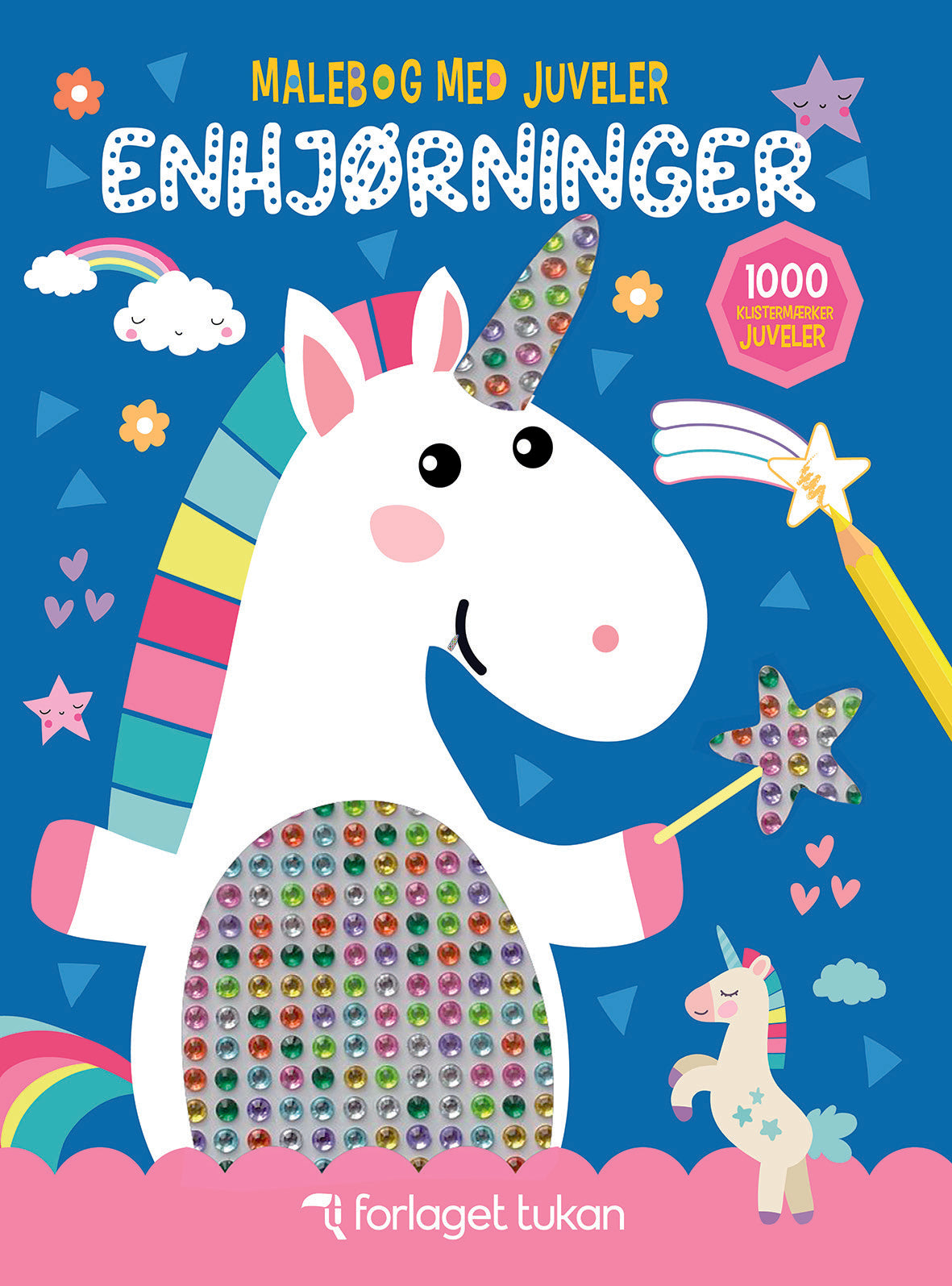 Malebog med juveler: Enhjørninger