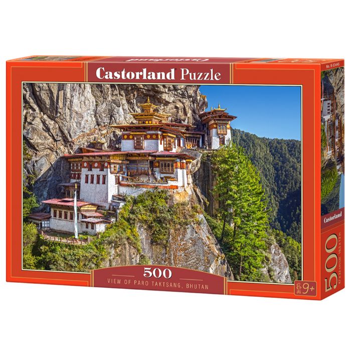 Puslespil Udsigt over Paro Taktsang 500 brikker