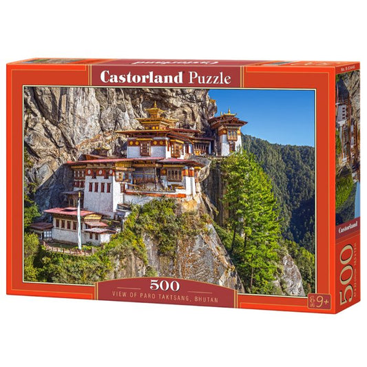 Puslespil Udsigt over Paro Taktsang 500 brikker
