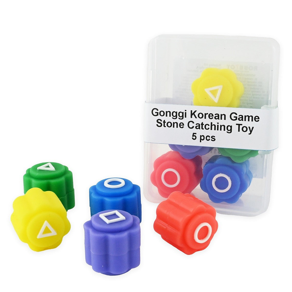 Blækspruttespil Gonggi 5 stk.