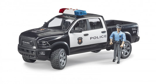 Bruder Dodge Ram 2500 Police pickup truck with police officer toy