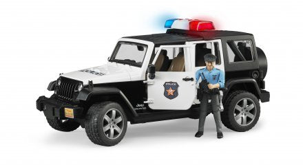Bruder Jeep Wrangler Rubicon Police vehicle with police officer and accessories toy