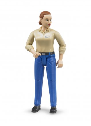 Bruder Kvinde blå jeans legetøj BR60408