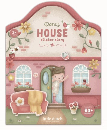 Little Dutch - Klistemærkebog Rosa