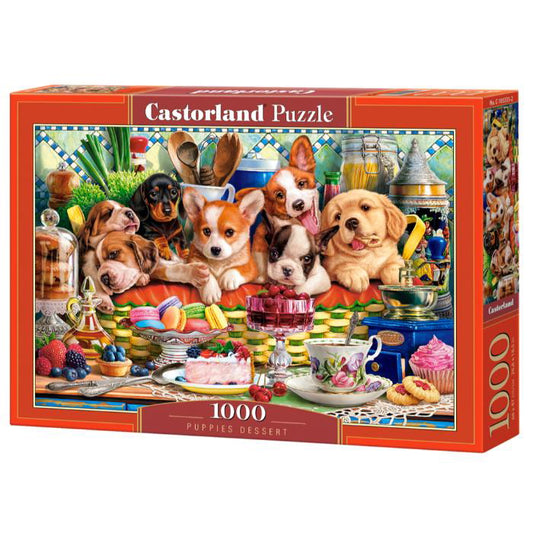 Castorland Puslespil Hvalpens dessert, 1000 brikker +9år