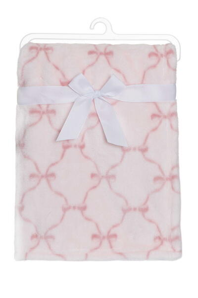 Fresh Kid baby tæppe roset deluxe, rosa