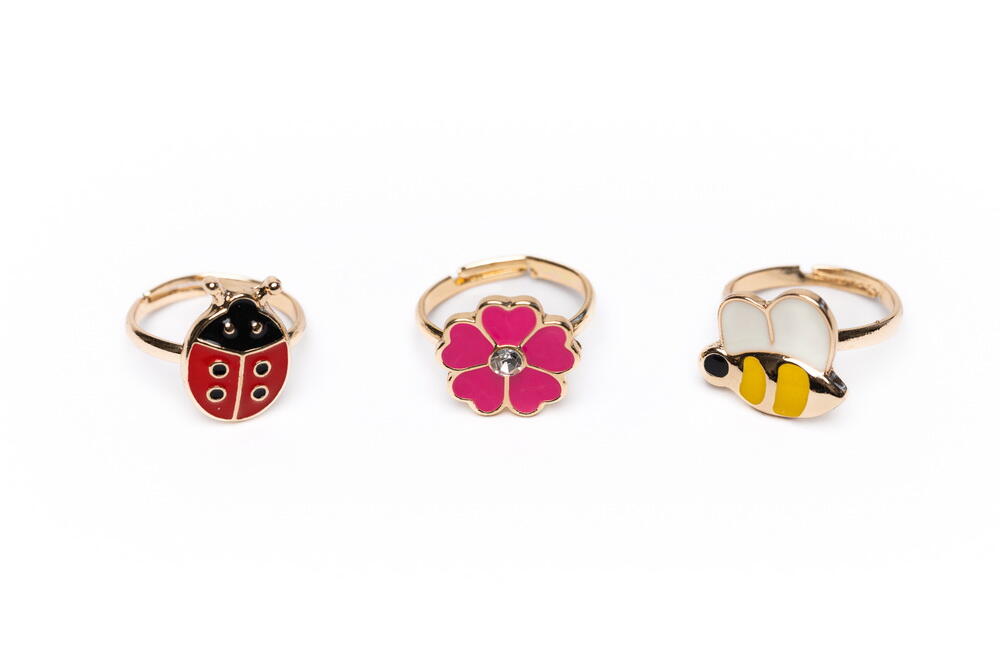 Ladybug Garden Ring Set