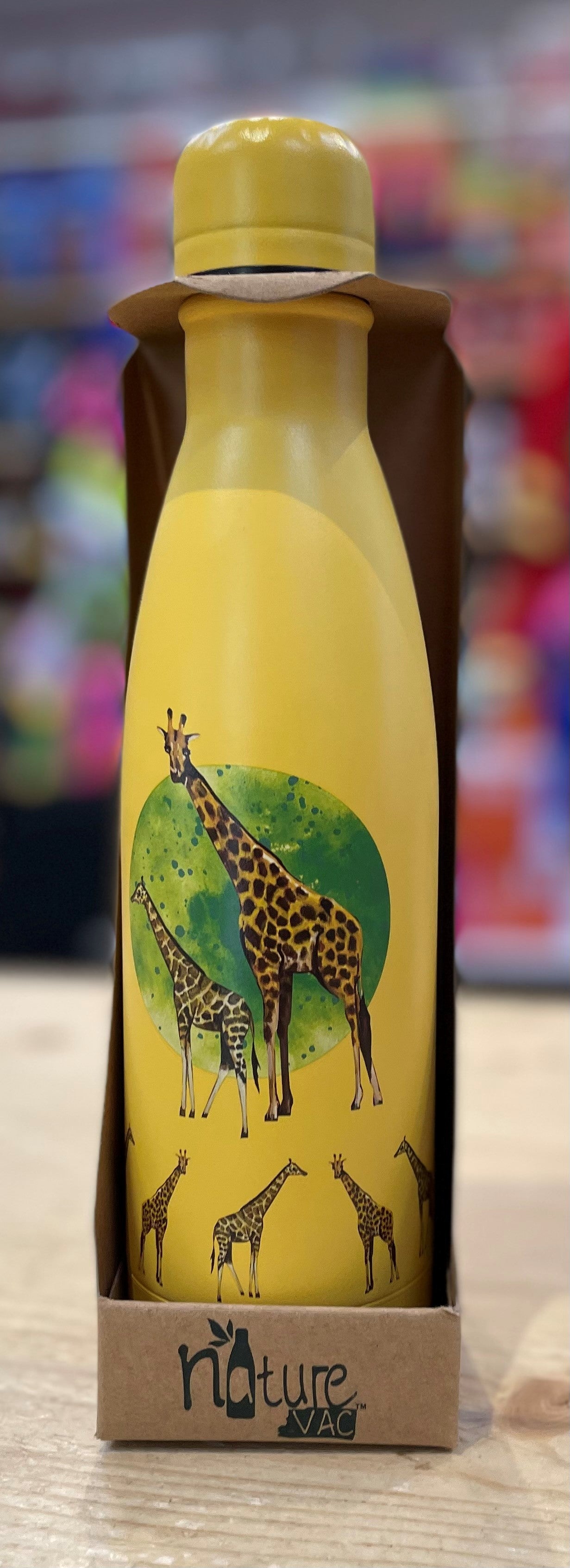 Deluxebase NatureVac Giraf ståltermokande 500 ml.