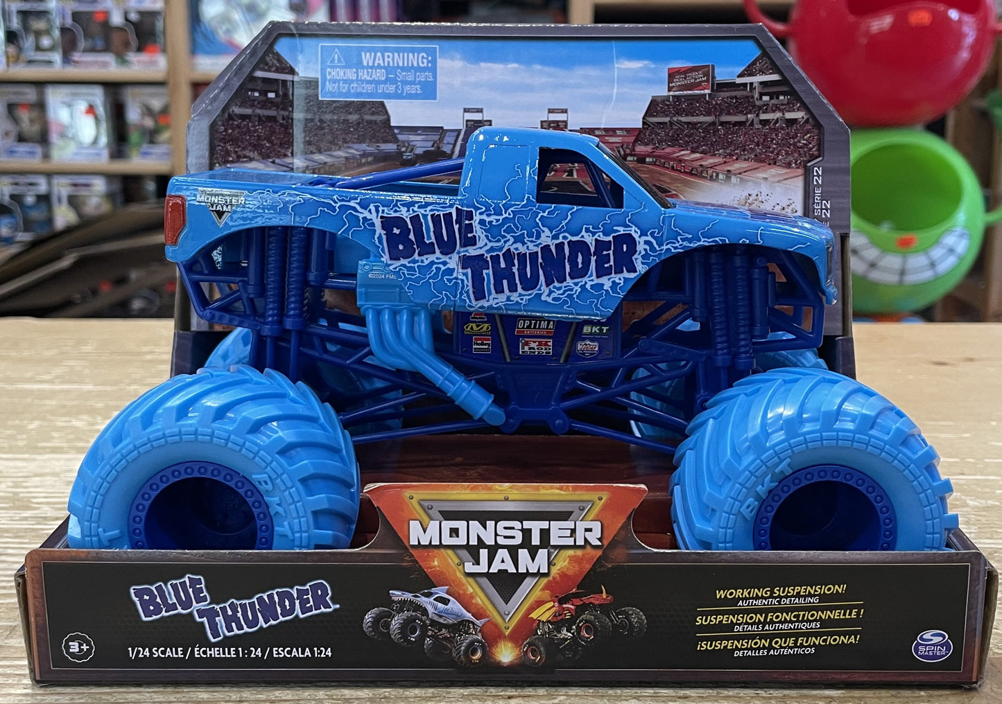 Monster Jam 1:24 Collector Truck Blue Thunder