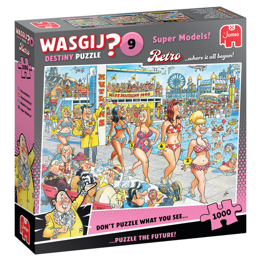 Wasgil Puslespil Retro Destiny 9 - Super Models!  1000 Brikker