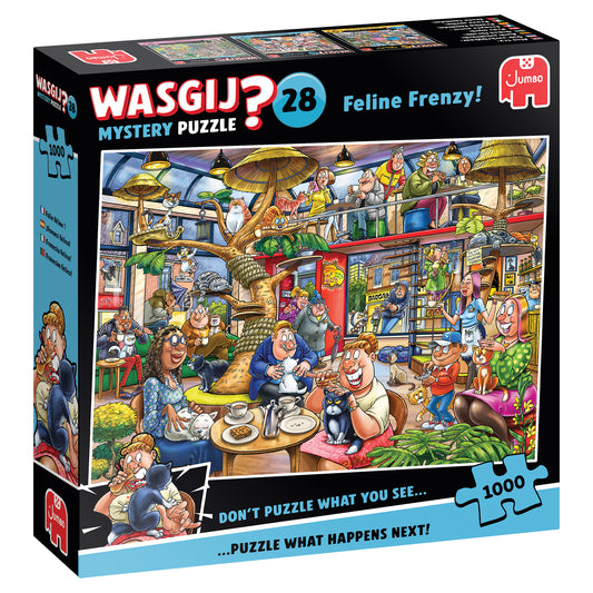 Wasgij Mystery 28 - Feline Frenzy! 1000 Brikker