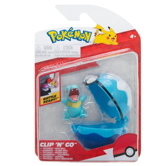 Pokèmon Clip N Go Totodile + Poke Ball