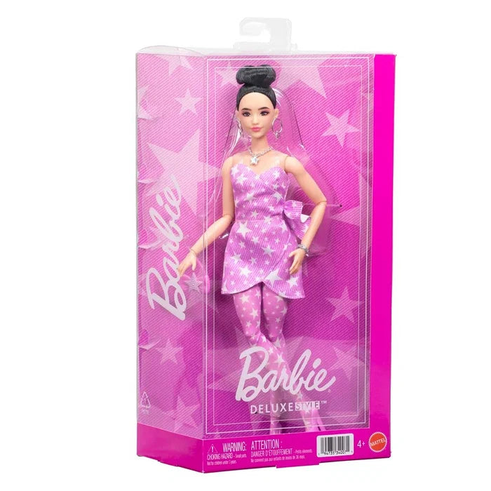Barbie Deluxe Style Pink Denim Star Wrap Asiatisk