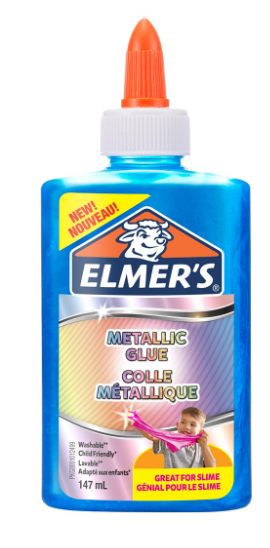 Elmer's Metallic PVA Glue Blå 147 ml.