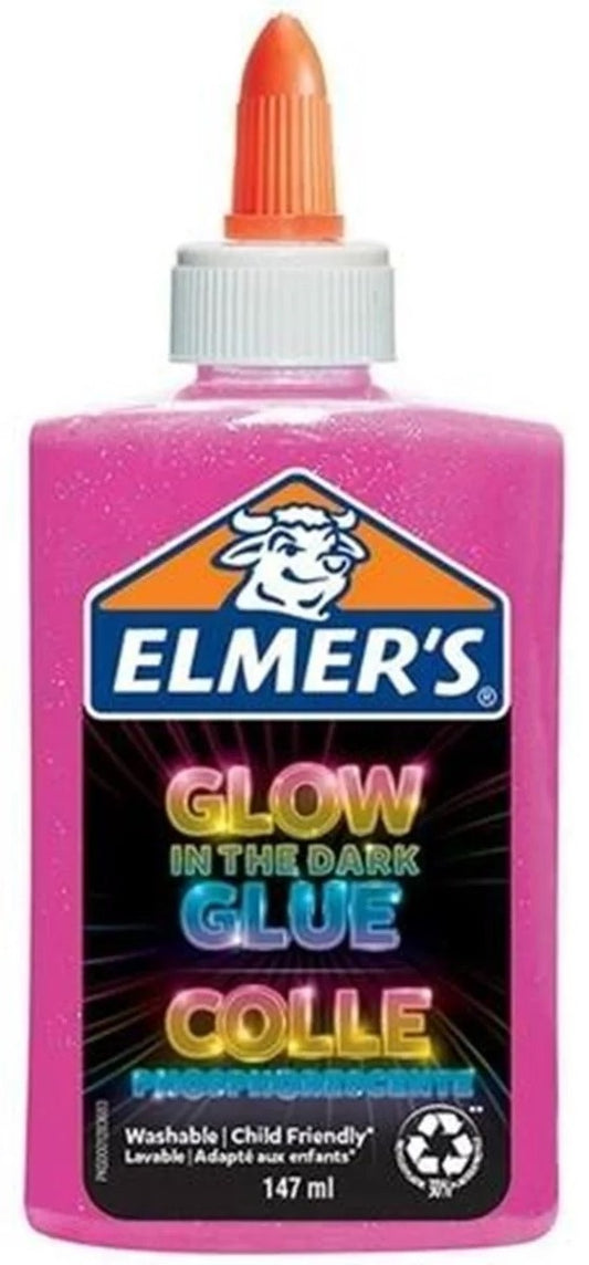 Elmer's Glow in the Dark flydende lim Pink 147 ml