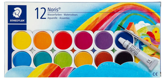 Staedtler vandfarver 12 farver + 1