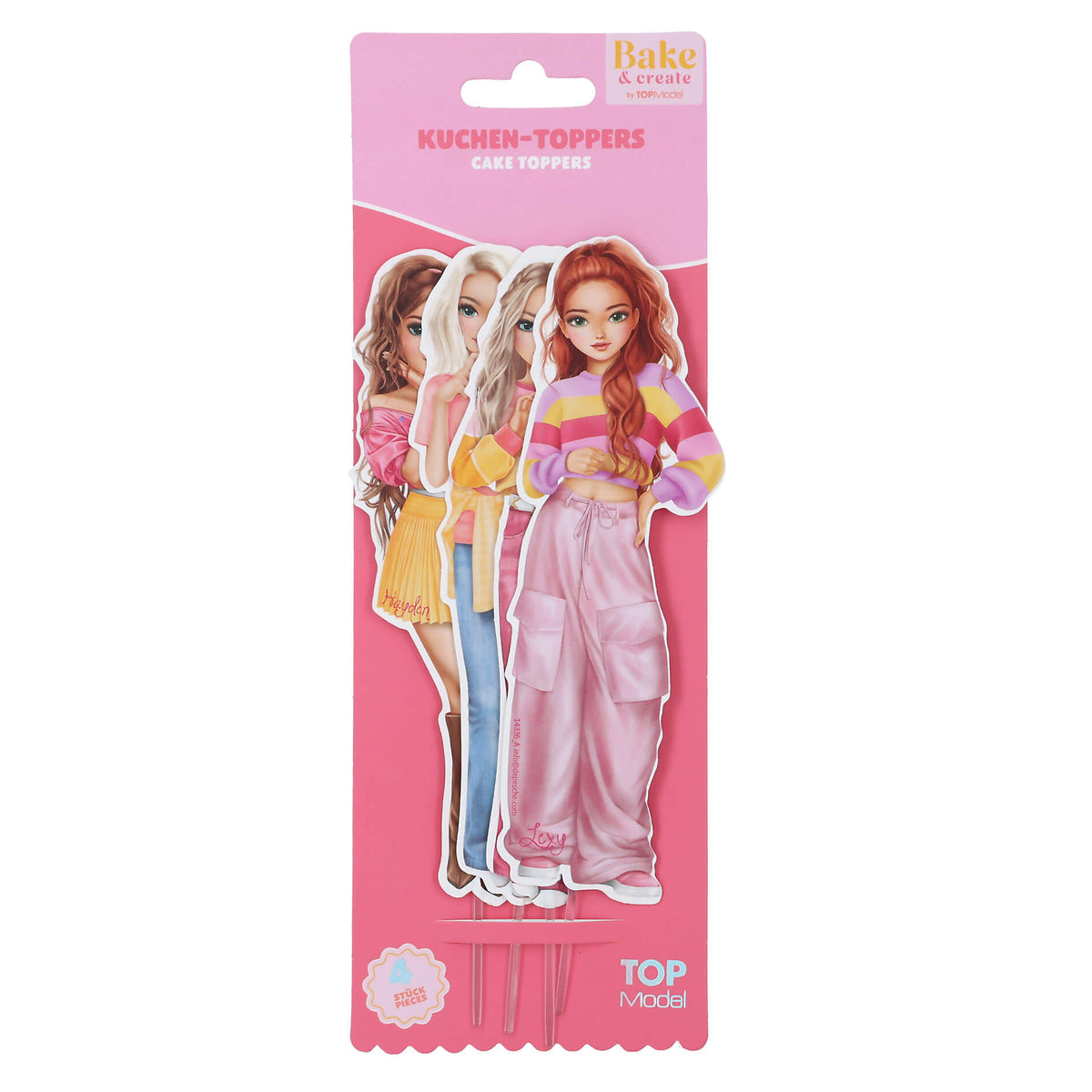 TOPModel kagetoppere, 4 stk. Bake & create