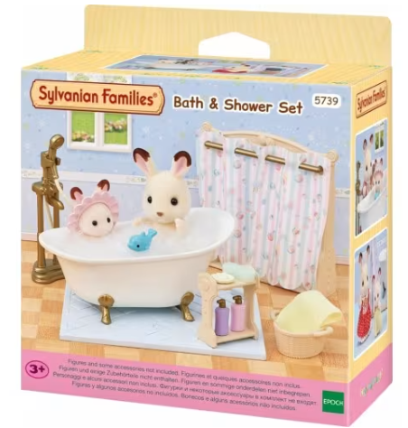 Sylvanian Families - bade- og brusesæt - dukkehuslegesæt 5739