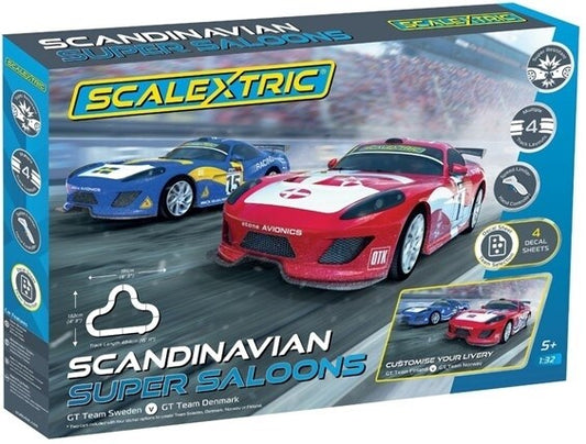 Scalextric Scandinavian Super Saloons Set Kun til afhentning i butikken.