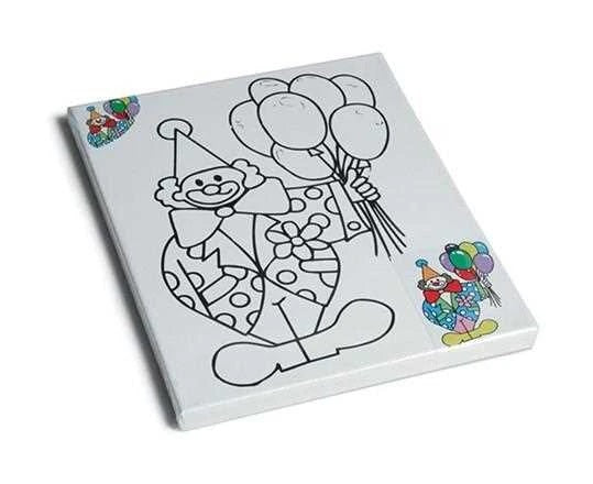 Malelærrede med Klovn 24X30 cm. 18mm