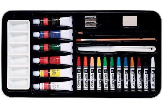 Fine Art oliemaling sæt 24dele