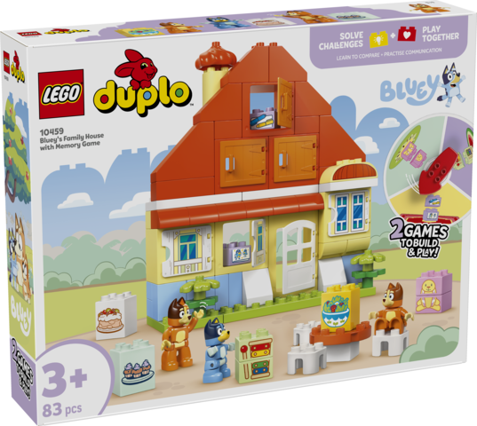 LEGO Duplo Blueys families hus med huskespil 10459