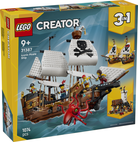LEGO Creator 3-i-1-byggesættet Ikonisk piratskib 31387