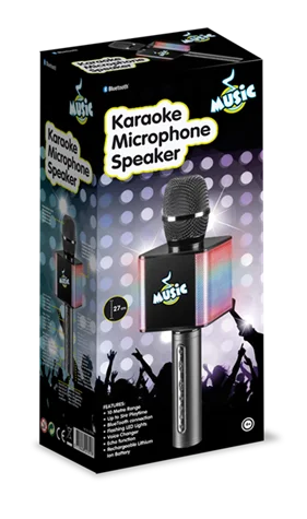 Music BT Karaoke Mikrofon med Højttaler