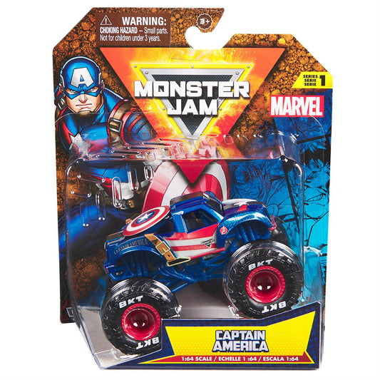 Marvel Monster Jam 1:64 Captain America
