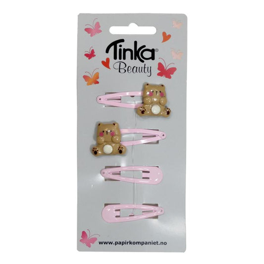 HÅRCLIPS BAMSE 4 STK TINKA BEAUTY