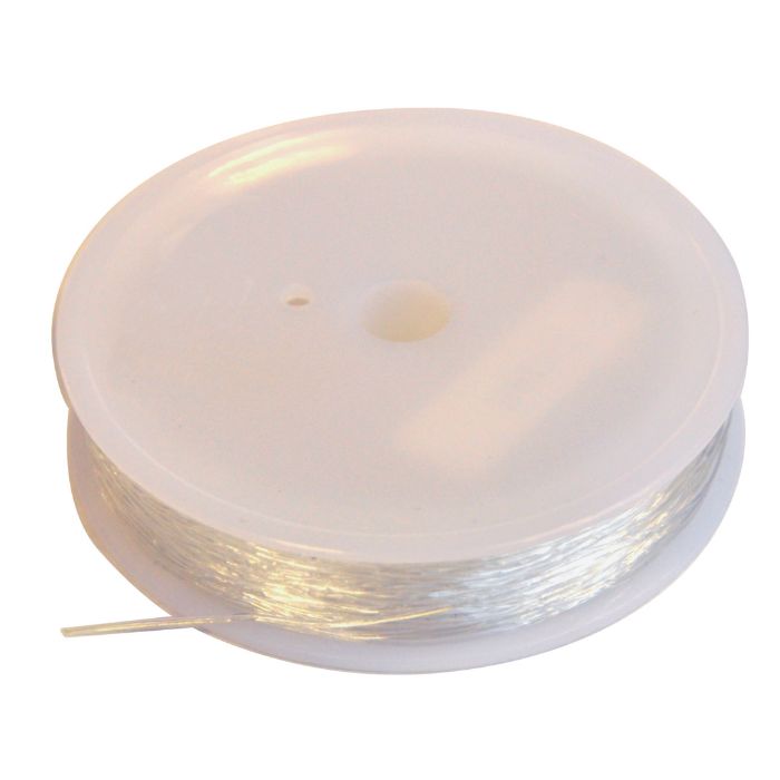 Elastiksnor 25m, transparent