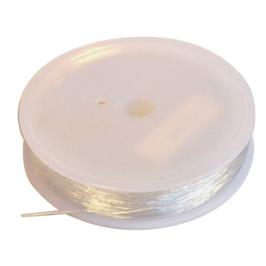 Elastiksnor 25m, transparent
