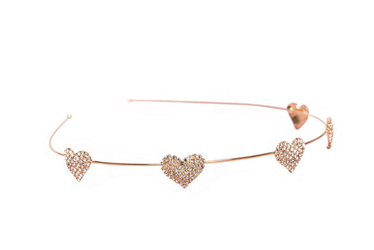 Boutique Rhinestone Heart Headband