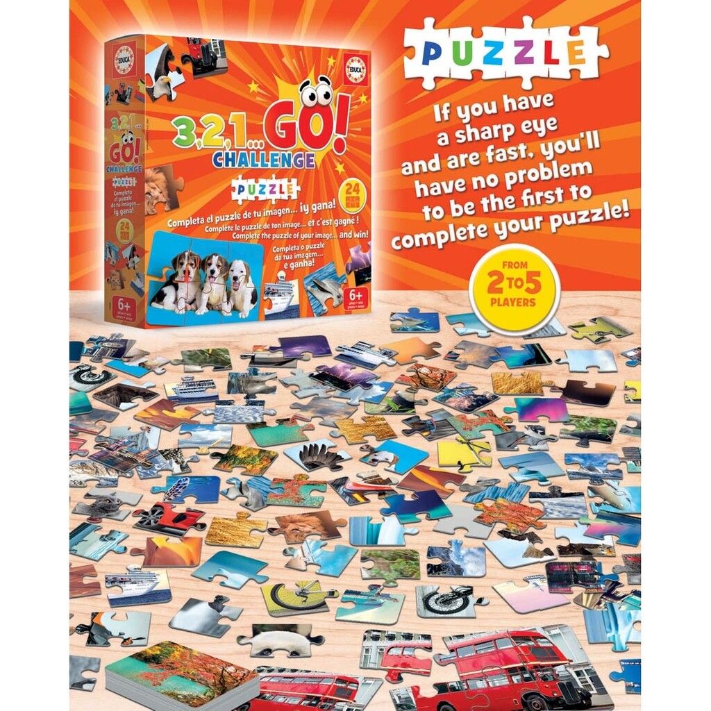 Educa, 3,2,1 Challenge - Go Puzzle